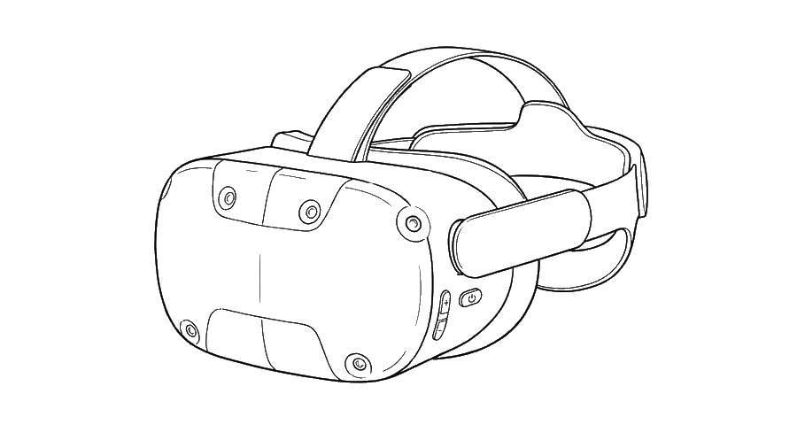 VR headset rotating
